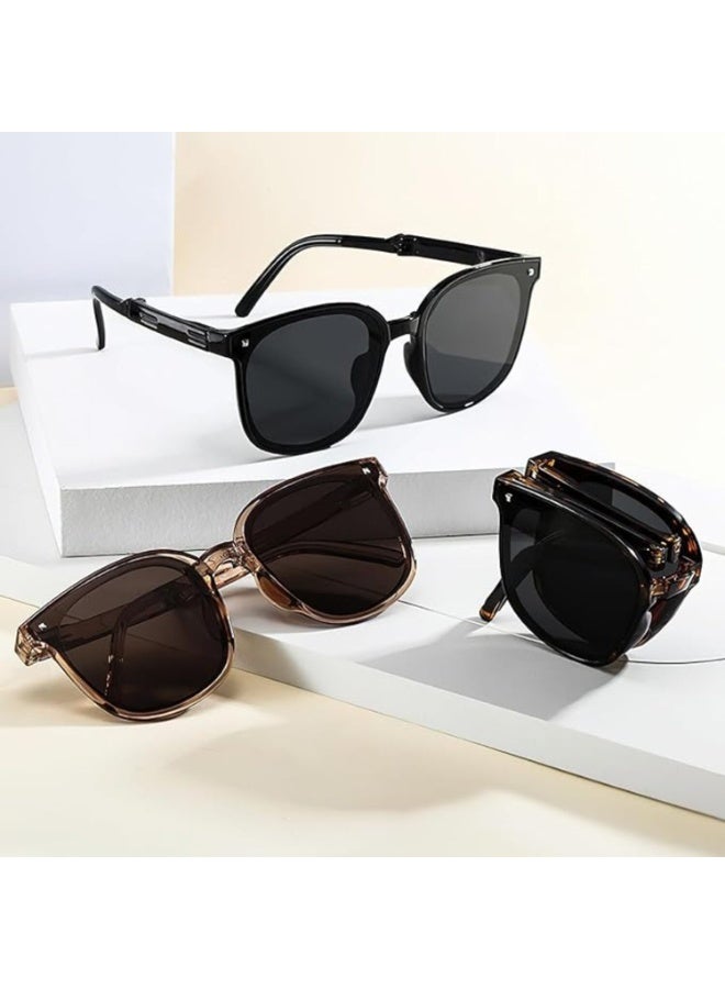 اسرلي وايت نظارات شمسية محمولة للأطفال، مستقطبة، حماية من الأشعة فوق البنفسجية UV400+، مع حافظة تخزين، قابلة للطي، مناسبة للأولاد والبنات. - Image 5